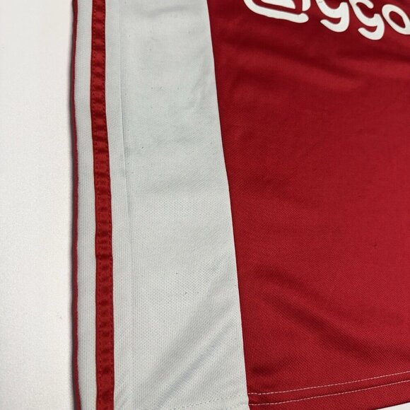 Ajax Adidas Jersey Adult Medium Red Eredivisie Europa League Soccer Climalite - Picture 5 of 15